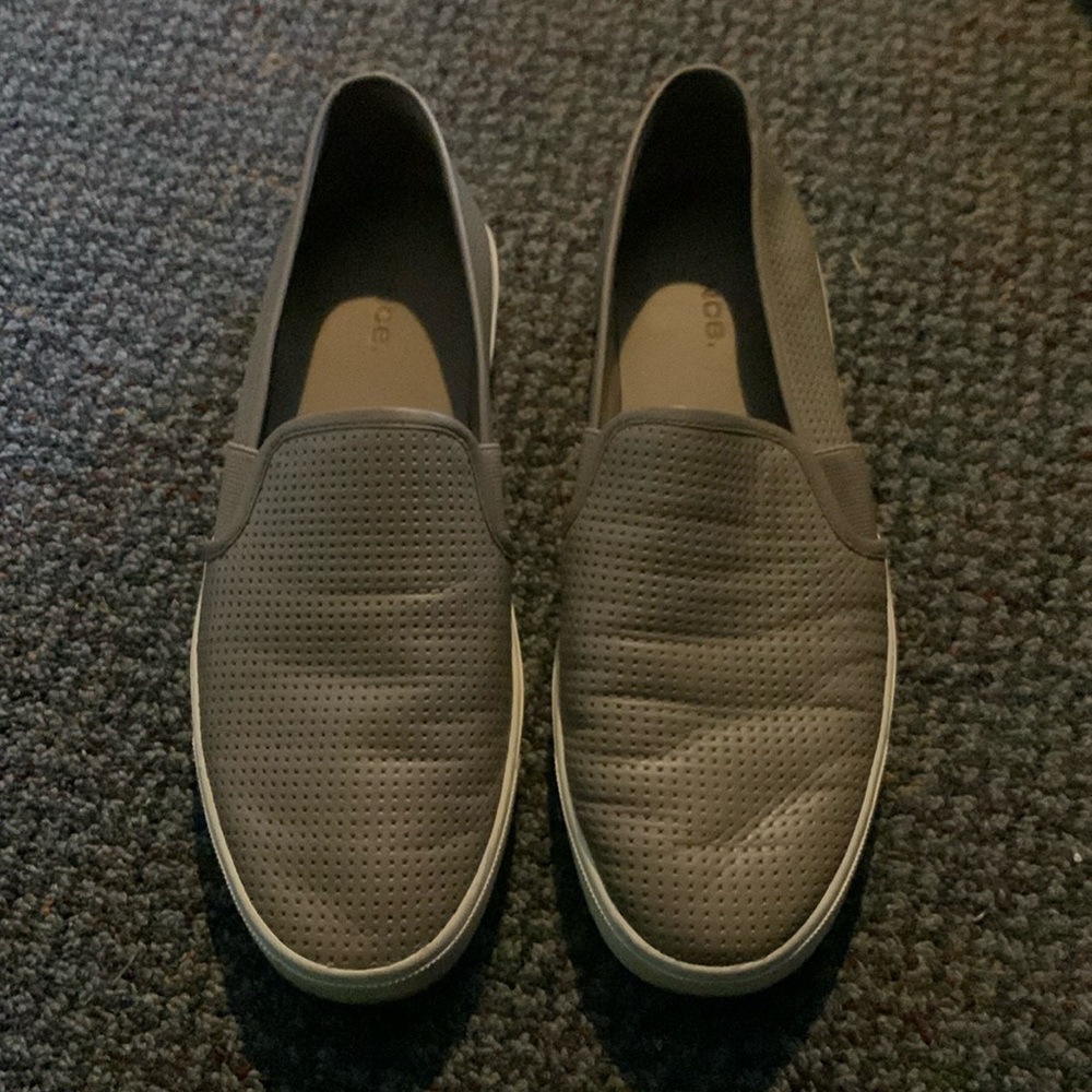 Vince slide on Blair Gray leather sneakers 9M